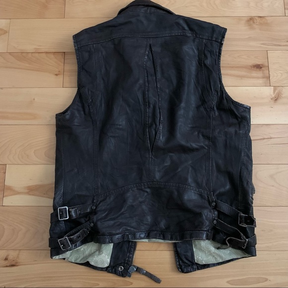 Vintage Diesel Leather Vest - Picture 3 of 7